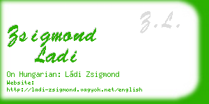 zsigmond ladi business card