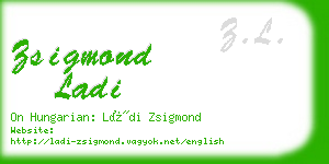 zsigmond ladi business card